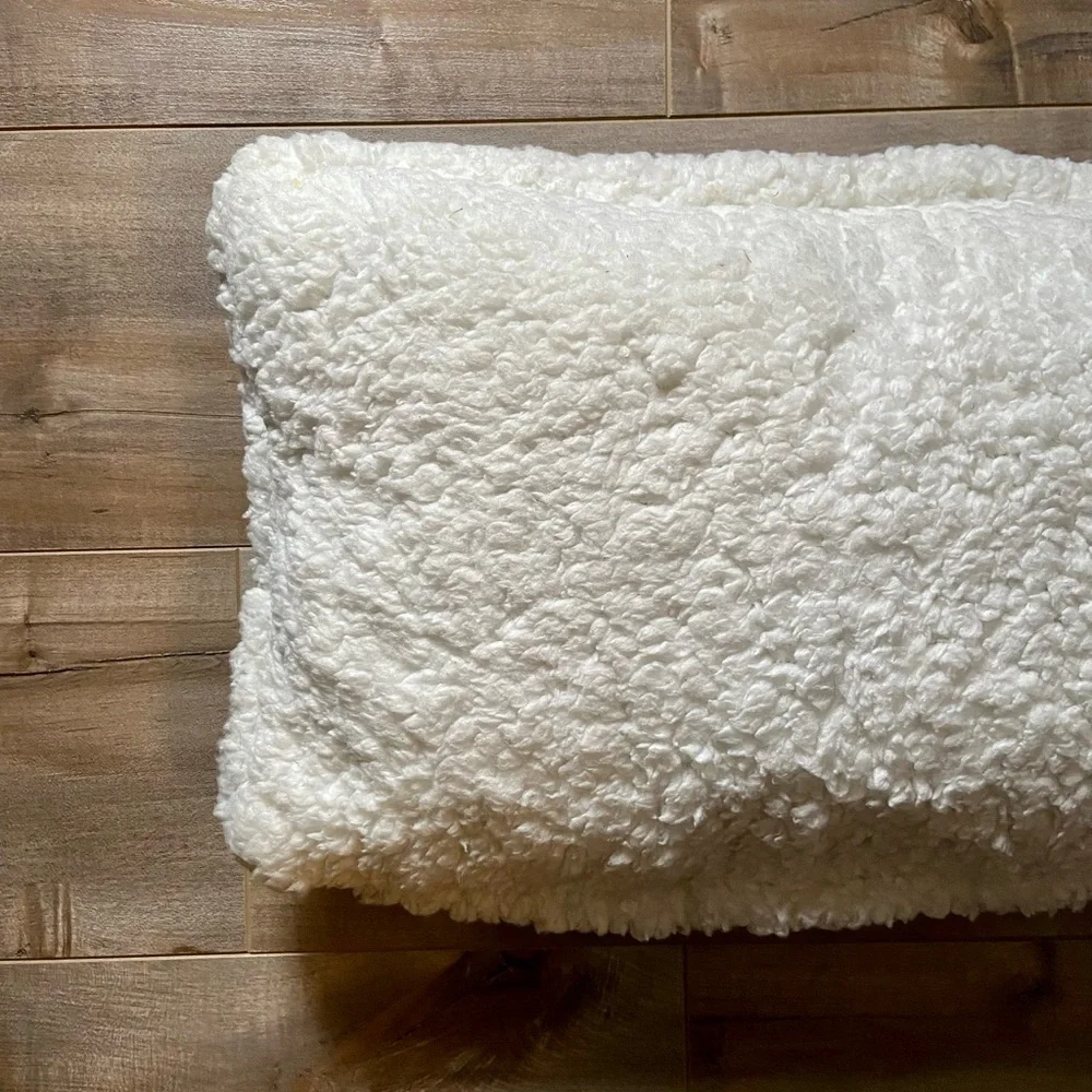 True North Ultra Mink-Sherpa Small Accent Pillow in Black